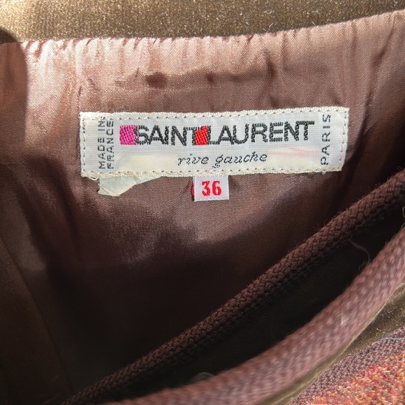 1970s Saint Laurent Rive Gauche knee length Russian Collection size EU 36 ( 4-6) - Picture 10 of 13